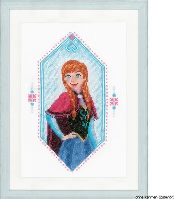 Produktbild von Auslaufmodell Vervaco Disney Stickpackung Zählmuster "Prinzessin Anna"