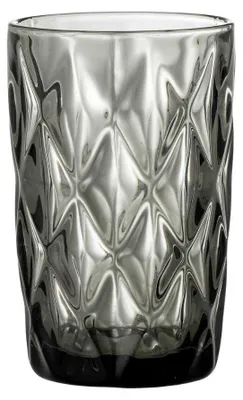 Produktbild von Bloomingville Trinkglas ASANA Grau 12x8 cm Glas 400 ml Geprägtes Muster