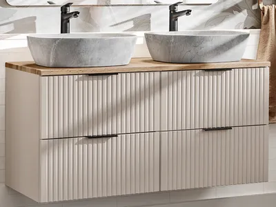 Produktbild von Waschtisch 120cm, in kaschmir und Eiche, ADELAIDE-56-CASHMERE