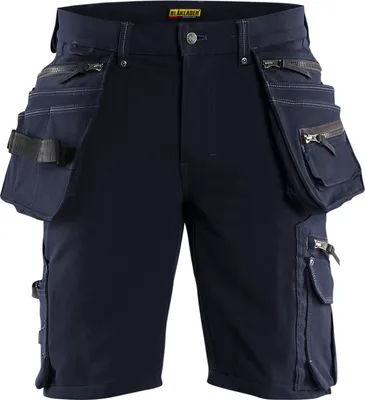 Produktbild von Handwerker Shorts 4-Wege-Stretch X1900 "1988 " - Blakläder Dunkel Marineblau/Schwarz C62