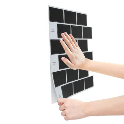Image de LARS360 1m² 10 pièces 3D stickers pour carrelage, DIY stickers pour carrelage mural Feuilles décoratives autocollantes, carreaux adhésifs pour cuisine et salle de bain, design marbre-A