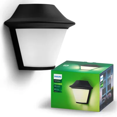 Immagine prodotto di Lampada da parete per esterni Philips 17389/30/PN Serres IP44 E27 42 W nero