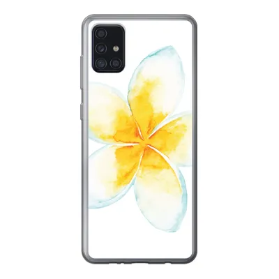 Produktbild von MuchoWow® Handyhülle Schutzhülle Hülle für Samsung Galaxy A52 5G Aquarellfarbe - Blume - Tropisch Silikon Softcase Handy Hülle - Umschlag