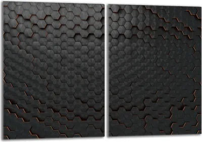 Produktbild von Glasschutzplatte für Herd 2x40x52 Schwarz