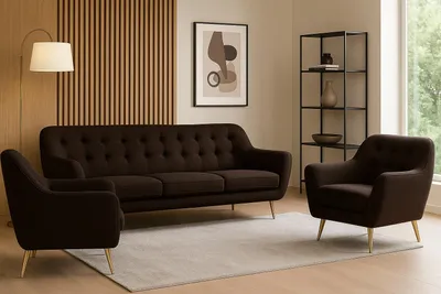 Produktbild von Wohnzimmer-Set BENITO 2: 3-Sitzer Sofa + 2 Sessel – Stil, Komfort und Funktionalität für Ihr Zuhause
