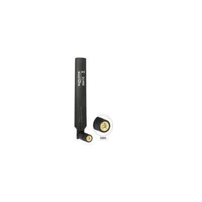 Produktbild von DeLOCK 88416, 3 dBi, 0.824 - 0.96 / 1.71 - 2.17 GHz, 50 Ohm, Richtantenne, RP-SMA, Schwarz
