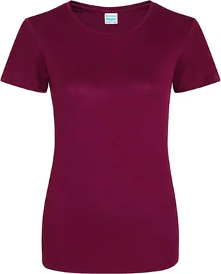 Immagine prodotto di Just Cool JC005 | Girlie Cool Sport T-Shirt + WRAP certificata - Colore: Borgogna - Taglia: L