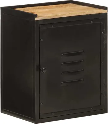 Produktbild von Badschrank 40x30x50 cm Eisen und Massivholz Mango