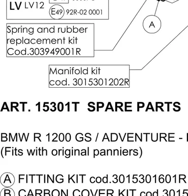 Produktbild von Auspuffhalterung LeoVince Auspuff-Ersatzteil Schrauben Haltesatz für BMW R 1250 GS