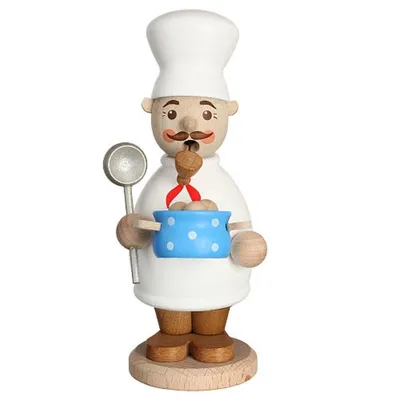 Produktbild von Räucherfigur Koch bunt H= 13cm