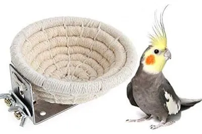 Productafbeelding van Taicols Vogelkooi, handgeweven, handgemaakt, vogelkooi, nest voor parkieten