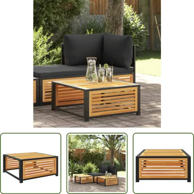 Produktbild von The Living Store Gartentisch 68x68x30 cm Massivholz Akazie
