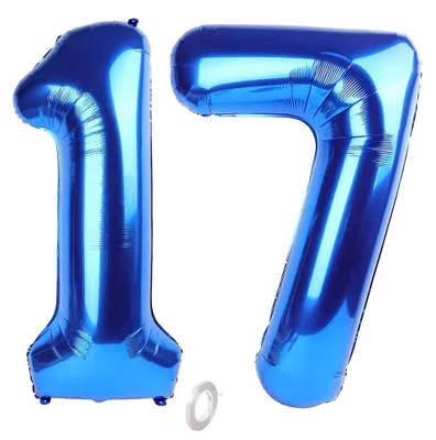 Folienballon 101 cm, Zahlen 0-100, aufblasbar, für Geburtstag