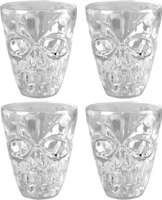 Produktbild von Totenkopf Schnapsglas Skull Shots | 4er Pack