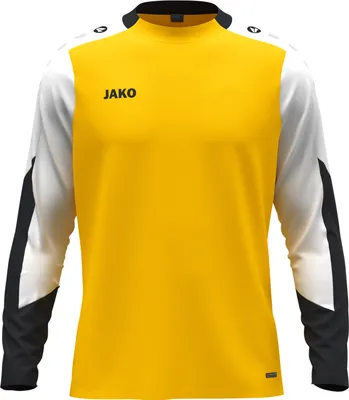 Produktbild von JAKO Kinder Longsleeve Dynamic - 8870, Farbe:gelb/weiß/schwarz, Größe:152