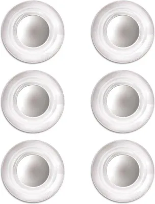 Produktbild von Famanu Magneten für Glaswhiteboards - stark und trocken abwischbar - 6 Stück