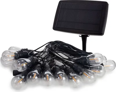 Produktbild von Vellight Solar Lichterkette 15m mit 15 warmweißen LED Lampen, Außen Lichterkette solar,