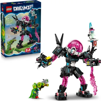 Produktbild von LEGO DREAMZzz 2-in-1 Mateo vs. Cyberhirn-Mech - Roboter Spielzeug für Jungen & Mädchen ab 8 Jahren - Umbaubar in Skorpion - Inkl. einer Minifigur und einem Träumling - kreative Geschenkidee - 71495