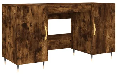 Obrázek produktu pro vidaXL Psací stůl kouřový dub 140x50x75 cm výrobek z odvozeného dřeva