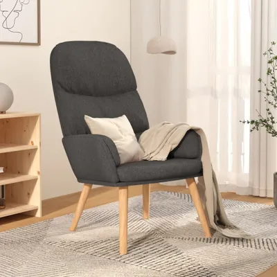 Productafbeelding van Living Store relaxfauteuil, donkergrijs, gestoffeerd