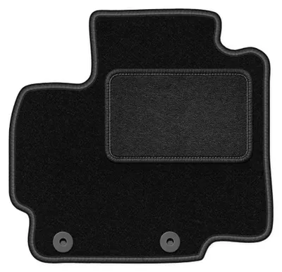 Image de Tapis conducteur en moquette pour Mitsubishi Space Star II 2013- (à hayon) – 1 pièce, noir, sur mesure – Wielganizator LUX