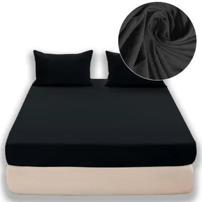 Produktbild von Łóżkoholicy Spannbettlaken Jersey 200x220 cm Dunkelgrün