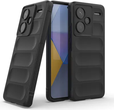 Produktbild von Handy Hülle für Xiaomi Redmi Note 13 Pro+ 5G Grip Case Cover Schutzhülle Softgrip Farbe: Schwarz