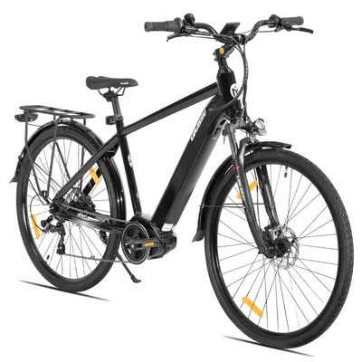 Produktbild von Hiland 27 Zoll Elektrofahrrad für Erwachsene, leichter Aluminiumrahmen, 7-Gang, hydraulische Scheibenbremsen, 250-W-Motor, 36-V-Akku mit 10,4 Ah