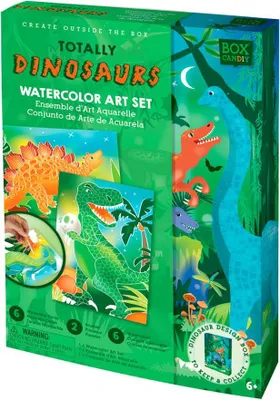 Image de Set d'aquarelle sur les dinosaures