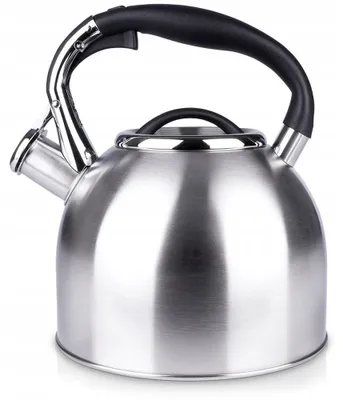Produktbild von Orion Wasserkocher 2,7L Edelstahl Schwarz Induktion mit Pfeife