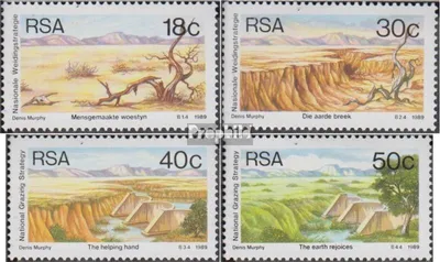 Produktbild von Briefmarken Südafrika 1989 Mi 771-774 (kompl.Ausg.) gestempelt Wiedergewinnung Weideland