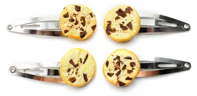 Produktbild von 4er Set Keks Kekse Cookie Chocolate Haarspangen Miniblings Haarspange Spange