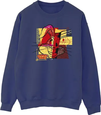 Produktbild von Looney Tunes - "Rabbit New Year" Sweatshirt für Herren BI49129 (4XL) (Marineblau)