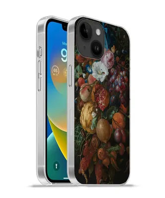 Produktbild von MuchoWow® Handyhülle Schutzhülle Hülle für Apple iPhone 14 - Softcase Früchte und Blumen - Gemälde von Jan Davidsz. de Heem Silikon Softcase Handy Hülle - Mobiltelefonhülle