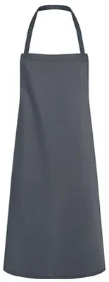Zdjęcie produktu dla Karlowsky LS5 | Fartuch śliniakowy Faro - 75 x 95 cm - Można prać w temperaturze do 95°C - Kolor: Antracytowy (ok. Pantone 432C) - Rozmiar: 75 x 95 cm