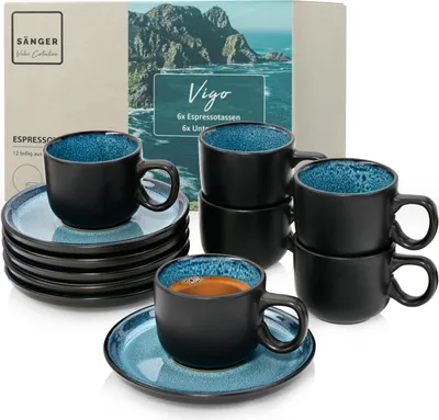 Produktbild von SÄNGER Espressotassen Set Vigo 12 teilig für 6 Personen