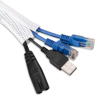 Produktbild von Flexibler Kabelschutz 12-20mm weiß für TV und Büro