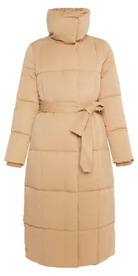 Image de Manteau matelassé long pour femme Minya - sable, taille M
