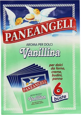 Produktbild von 6x Paneangeli Vanillina Aroma per dolci Vanillin Aroma für Süßigkeiten (6 x 0,5g) Aroma für Kuchen Backaromen