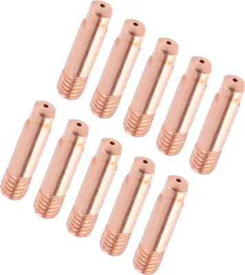 Image de 10xMB-15AK MIG/MAG M6 Soudage Torche à souder Porte-pointes de contact Buse à gaz Or