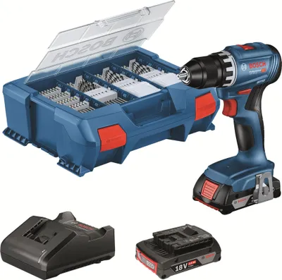 Produktbild von Akku-Bohrschrauber GSR 18V-45, 2 x Akku GBA 18V 2.0Ah in L-Case Pick & Click