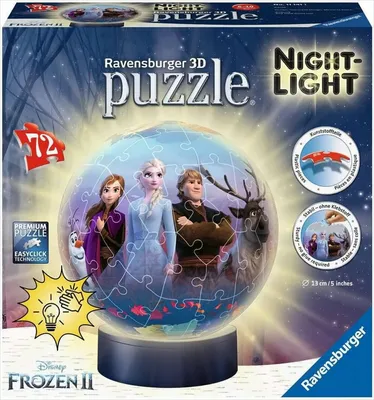 Image de Puzzle Ball 3D illuminé La Reine des Neiges 2 - Ravensburger - Enfants à partir de 6 ans