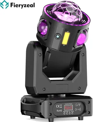 Immagine prodotto di Luce di scena a LED - Testa mobile da 180W - DMX512/RDM - 19/25 canali - Fascio RGBW - Strobo LED - Laser RGB - Suono/Auto/Master Slave - Blu