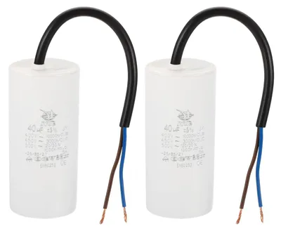 CBB60 40 µF Kondensator, 2 Stk., AC 450 V, 65x44 mm