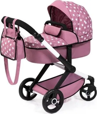 Zdjęcie produktu dla Bayer Design Wózek Dla Lalek Xeo - Różowy, Combi, Do 46 Cm