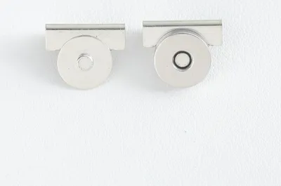Productafbeelding van INF Magnetische sluitingen voor handtassen en tassen (10 stuks), zilverkleurig
