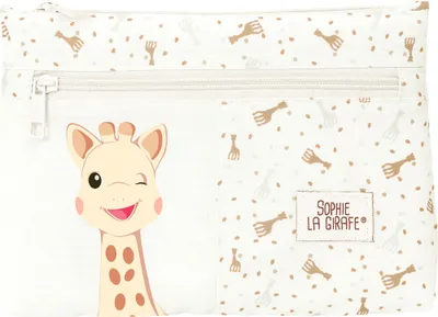 Produktbild von Portatodo Doble Sophie la Girafe Beige 23 x 16 x 3 cm