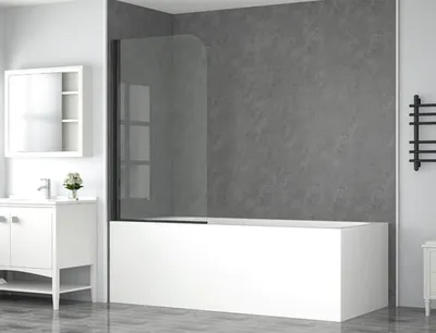 Obrázek produktu pro Zástěna na vanu 1dílná form&style BAFIA 750 x 1400 mm čiré sklo barva profilu černá