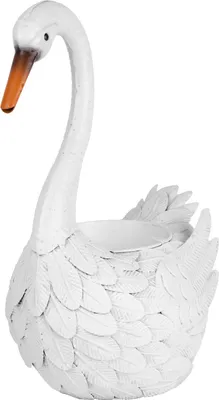 Obrázek produktu pro Dekorace MagicHome Mecco, Husa, kovový květináč, 35x18x43 cm