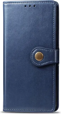 Produktbild von Mobigear Snap Button  OPPO A5 (2020) Hülle Klapphülle Geldbörse - Blau
